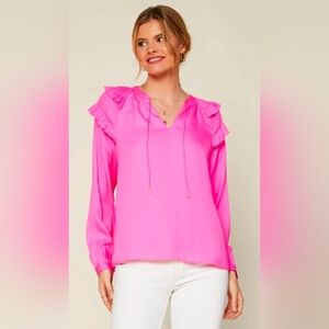 Skies Are Blue Top Pink M